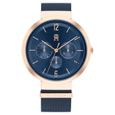 Tommy Hilfiger Quartz Analog Blue Dial Stainless Steel Strap Watch for Women / 1782541TH1782541