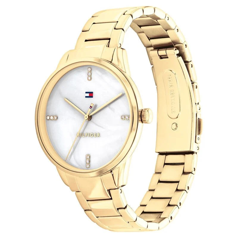 Tommy Hilfiger Quartz Analog White Dial Stainless Steel Strap Watch for Women NETH1782546 - KRISHNA WATCH COMPANY