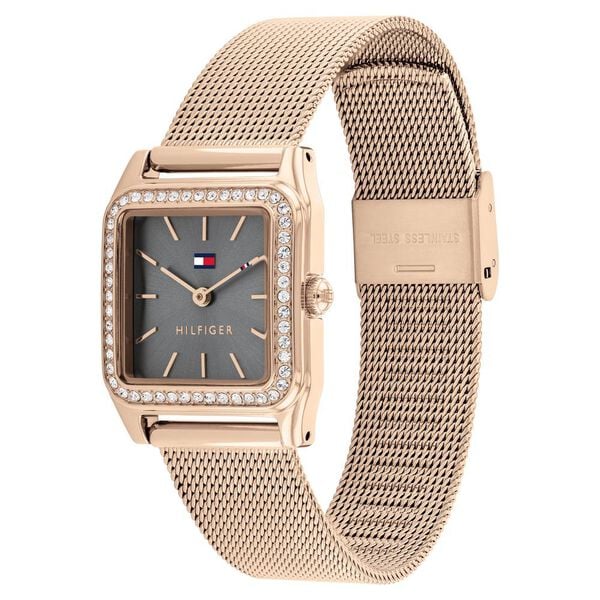 Tommy Hilfiger Grey Dial Golden Watch for Women - TH1782610 - KRISHNA WATCH COMPANY