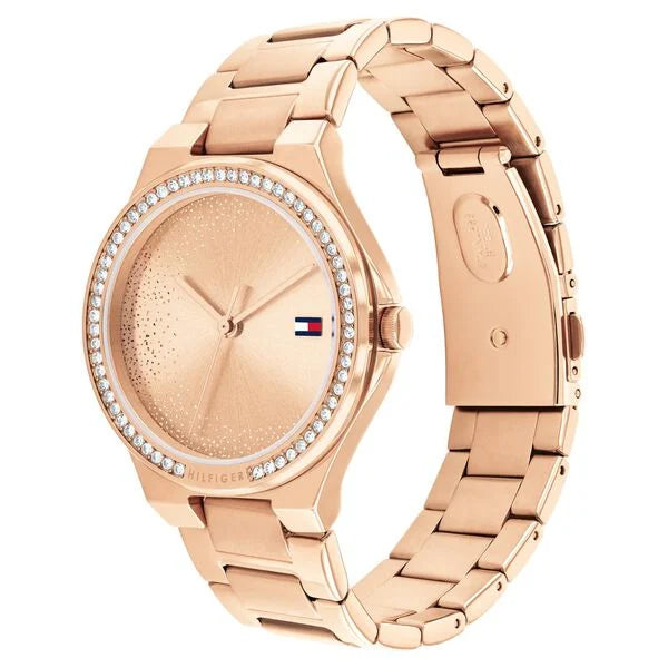 Tommy Hilfiger Quartz Analog Rose Gold Stainless Steel Strap for Women th1782643 - KRISHNA WATCH COMPANY