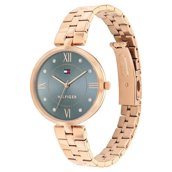 Tommy Hilfiger Quartz Analog Blue Stainless Steel Strap for Women th1782686 - KRISHNA WATCH COMPANY