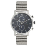 Tommy Hilfiger Quartz Multifunction Blue Dial Metal Strap Watch for Men NETH1791398 - KRISHNA WATCH COMPANY