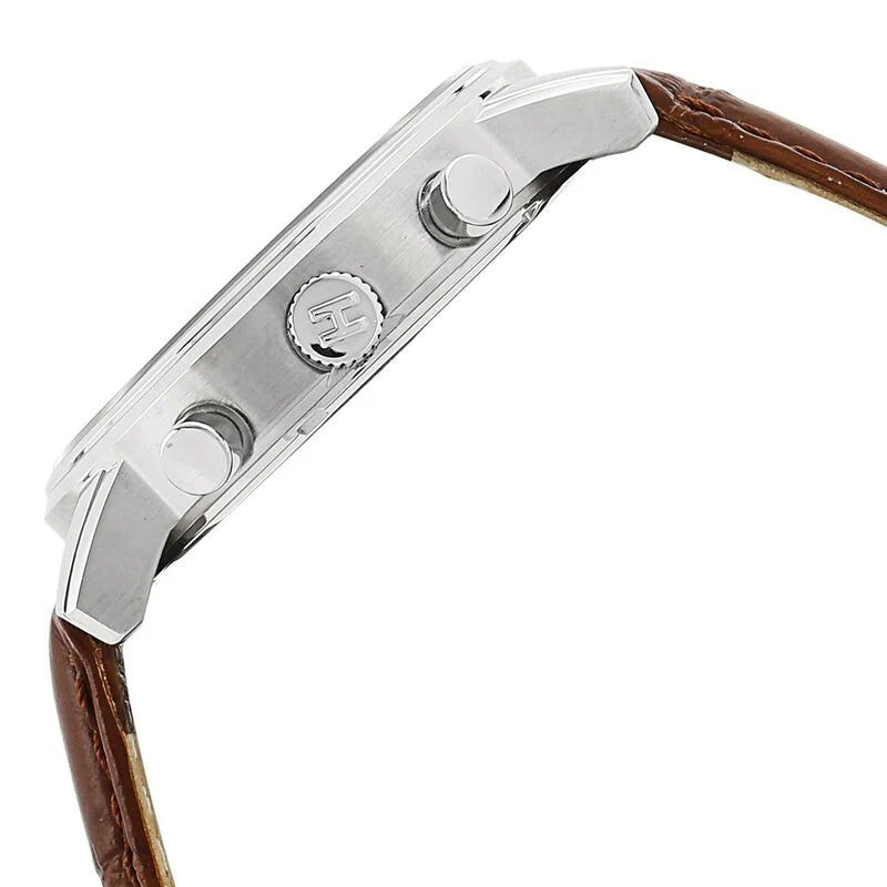 Tommy Hilfiger Quartz Multifunction Silver Dial Leather Strap Watch for Men NETH1791400 - KRISHNA WATCH COMPANY