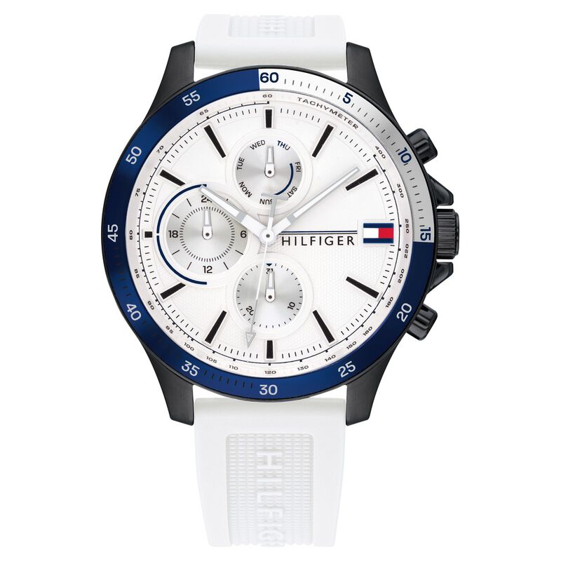 Tommy Hilfiger Multifunction White Dial Watch for Men - NCTH1791723 - KRISHNA WATCH COMPANY