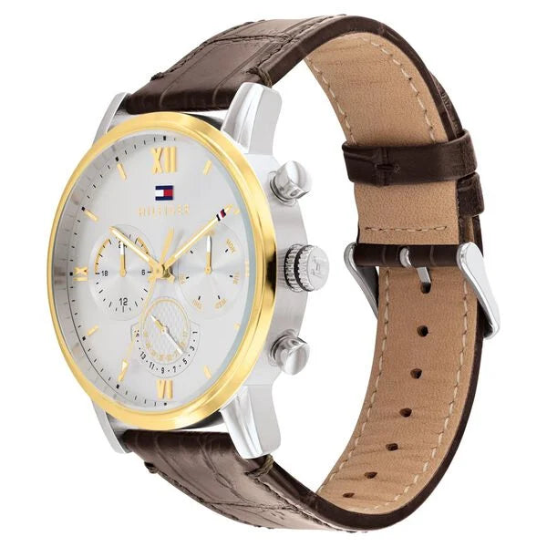 Tommy Hilfiger Silver Round Dial Watch For Men - TH1791884 - KRISHNA WATCH COMPANY