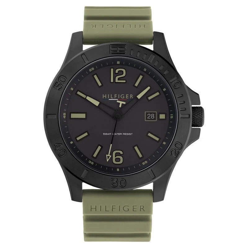 Tommy Hilfiger Analog Black Dial Watch for Men NETH1791992 - KRISHNA WATCH COMPANY