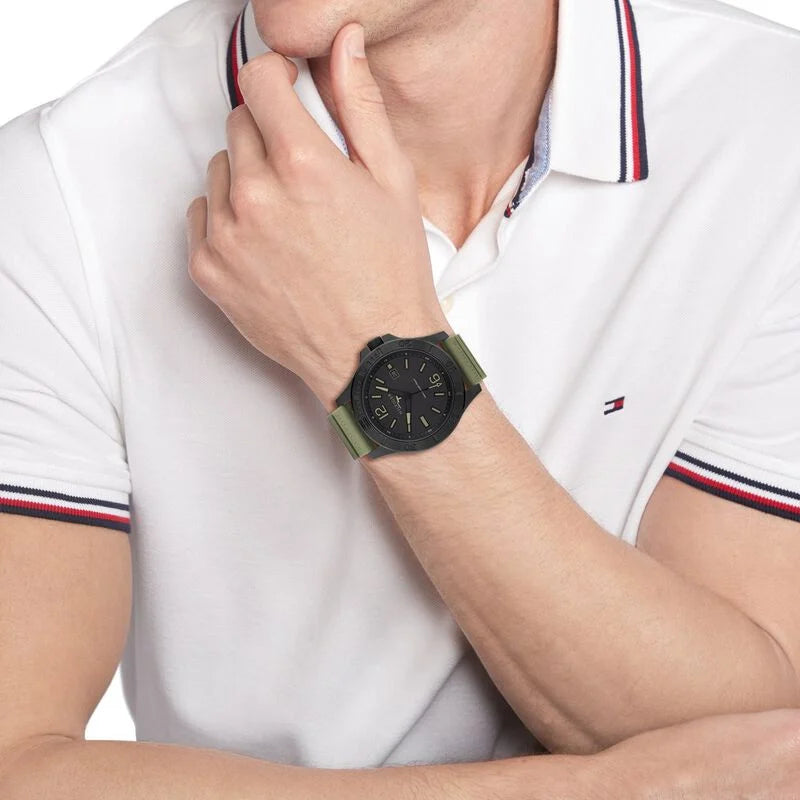 Tommy Hilfiger Analog Black Dial Watch for Men NETH1791992 - KRISHNA WATCH COMPANY