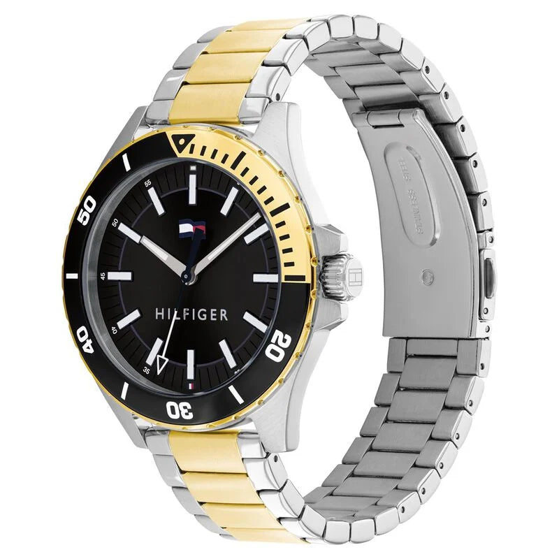 Tommy Hilfiger Quartz Analog Black Dial Stainless Steel Strap Watch for Men TH1792013 - KRISHNA WATCH COMPANY
