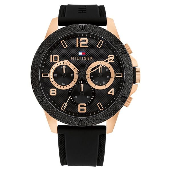 Tommy Hilfiger Black Dial Quartz Analog Watch for Men neth1792028 - KRISHNA WATCH COMPANY