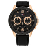Tommy Hilfiger Black Dial Quartz Analog Watch for Men neth1792028 - KRISHNA WATCH COMPANY