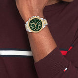 Tommy Hilfiger Quartz Multifunction Green dial Stainless Steel Strap Watch for Men th1792079 - KRISHNA WATCH COMPANY