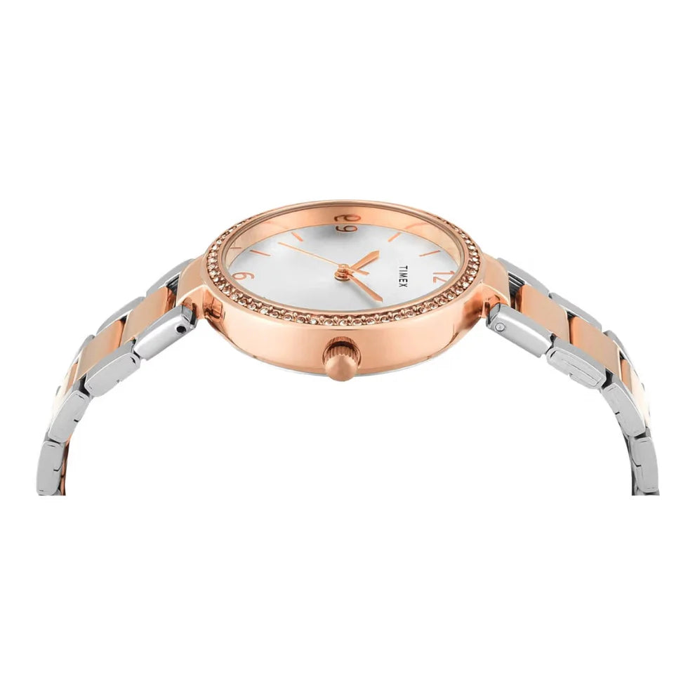 Timex Silver Dial Women's Watch - TWEL18720 - KRISHNA WATCH COMPANY