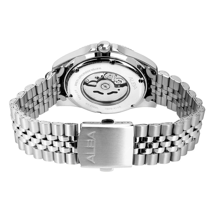 ALBA Men's Green Sunray Dial Automatic Watch AL4785X1 - KRISHNA WATCH COMPANY