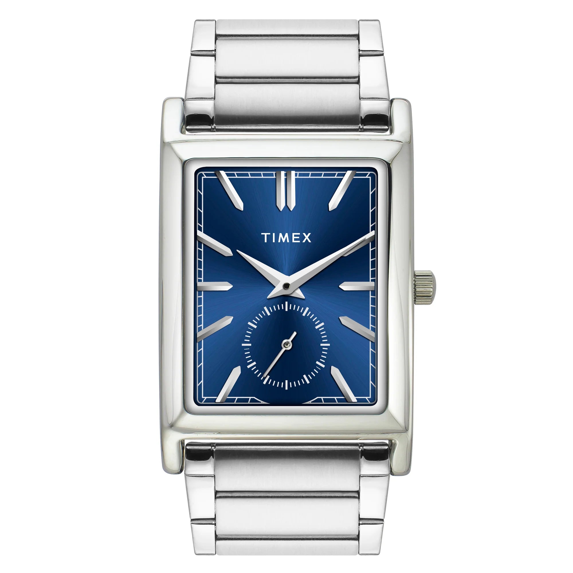TIMEX Men Blue Rectangle Dial Analog Watch - TW000L523 - KRISHNA WATCH COMPANY
