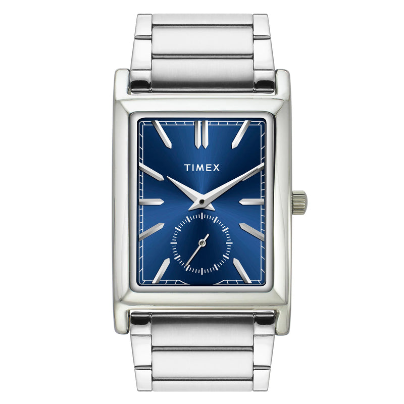 TIMEX Men Blue Rectangle Dial Analog Watch - TW000L523