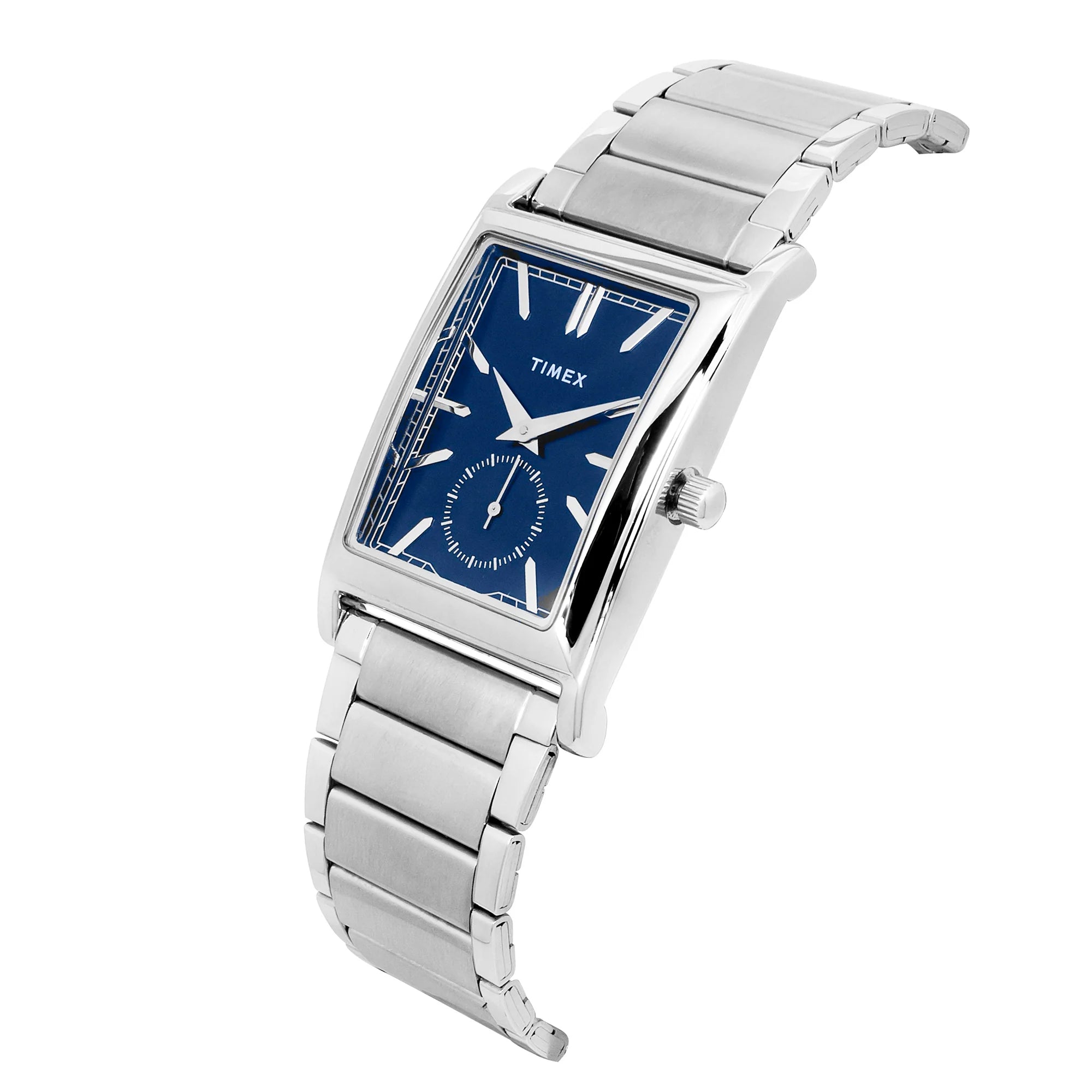 TIMEX Men Blue Rectangle Dial Analog Watch - TW000L523 - KRISHNA WATCH COMPANY