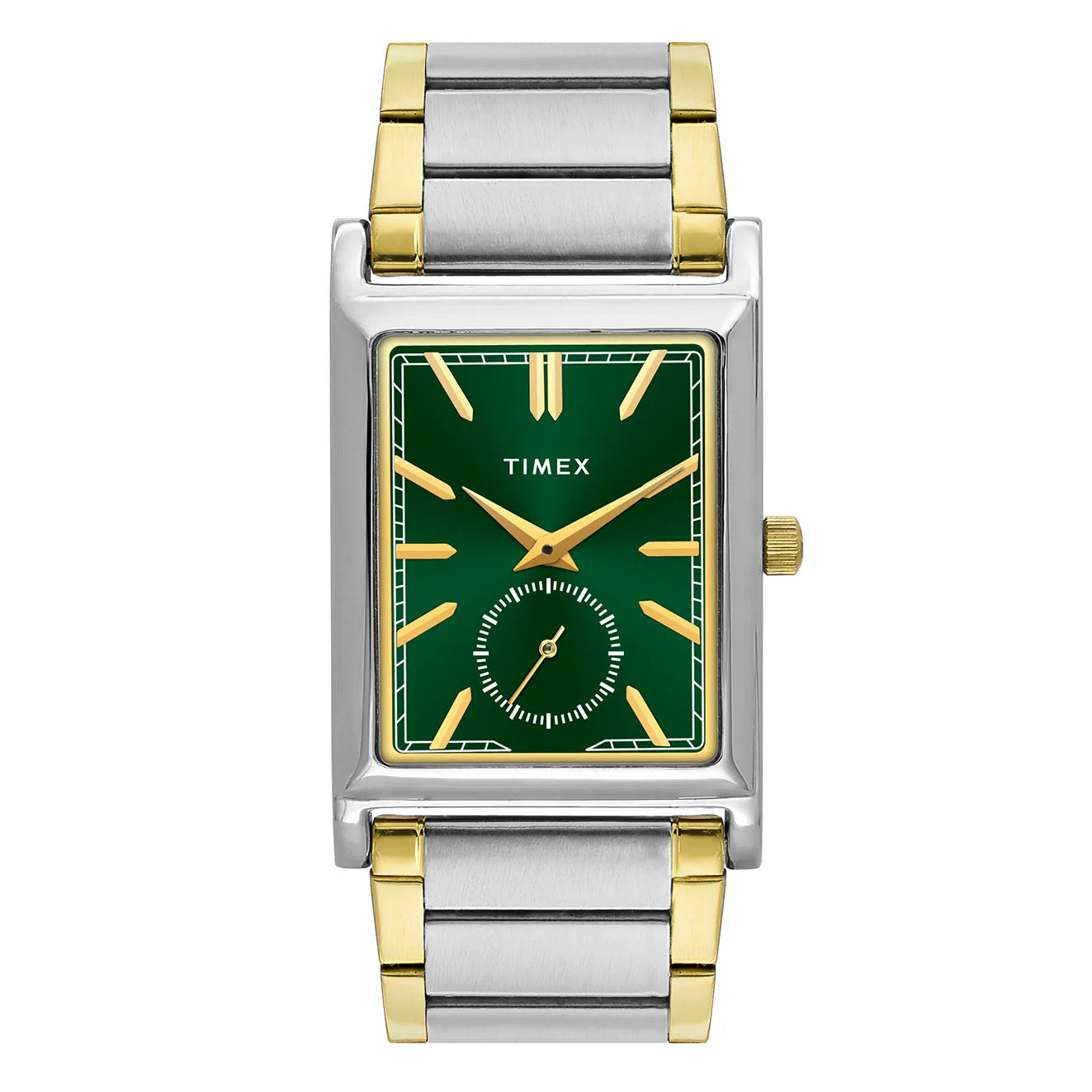 TIMEX Men Green Rectangle Dial Analog Watch - TW000L524 - KRISHNA WATCH COMPANY