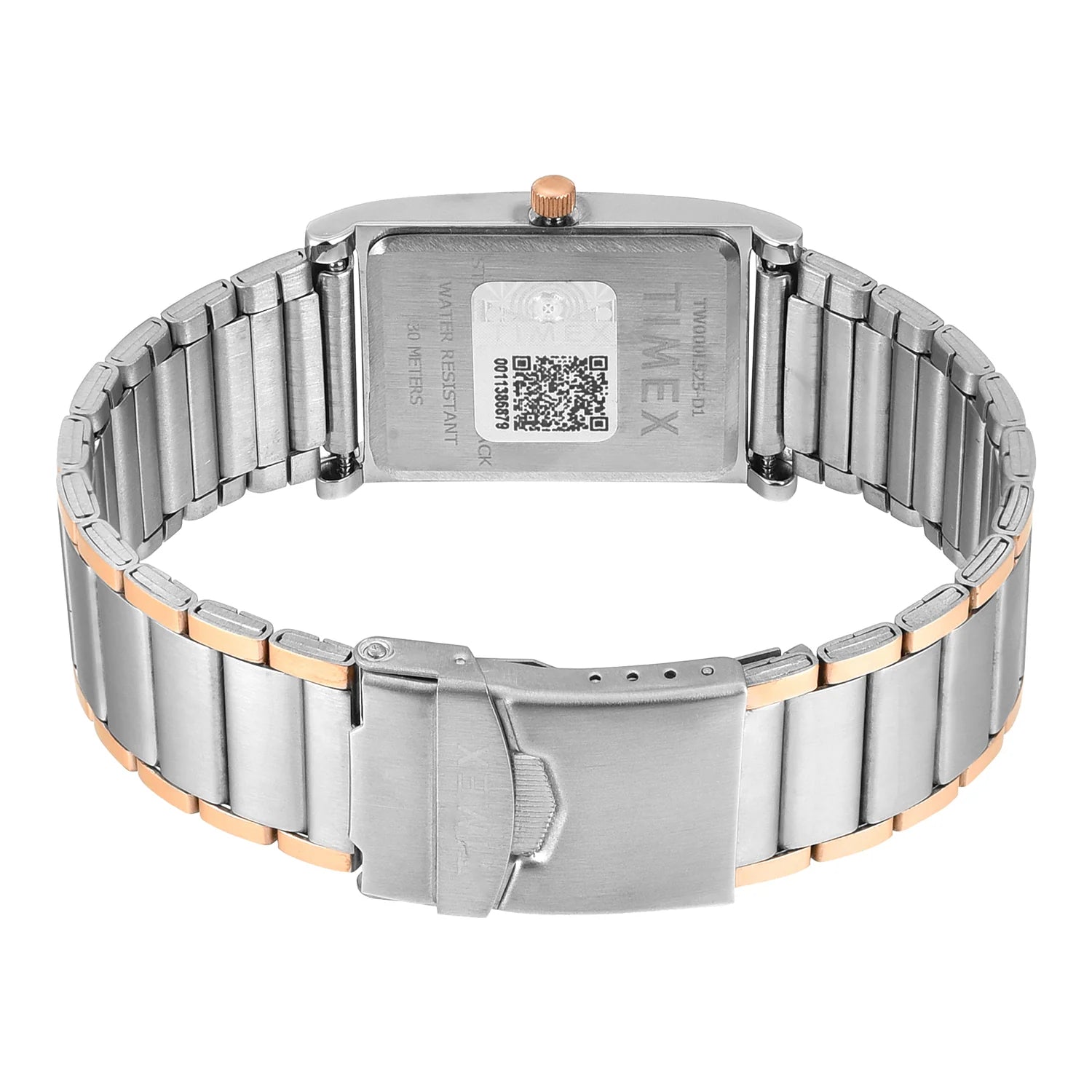 TIMEX Silver Tone Rectangle Dial Analog Men's Watch - TW000L525 - KRISHNA WATCH COMPANY