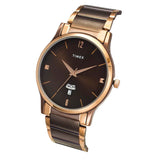 Timex Trendline Round 39mm Brown Dial Analog Men Watch - TW000R464 - KRISHNA WATCH COMPANY