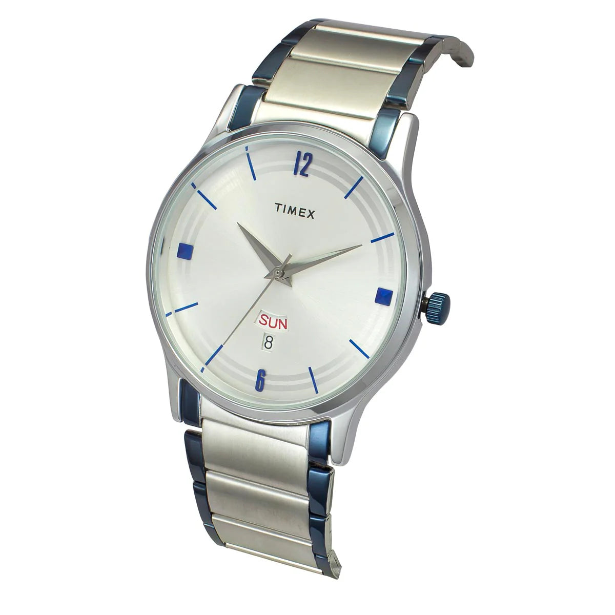 TIMEX Men Silver Round Dial Analog Watch - TW000R467 - KRISHNA WATCH COMPANY