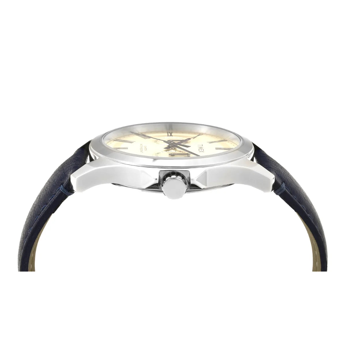 Timex Analog Beige Round Brass Dial Watch - TW000X127 - KRISHNA WATCH COMPANY