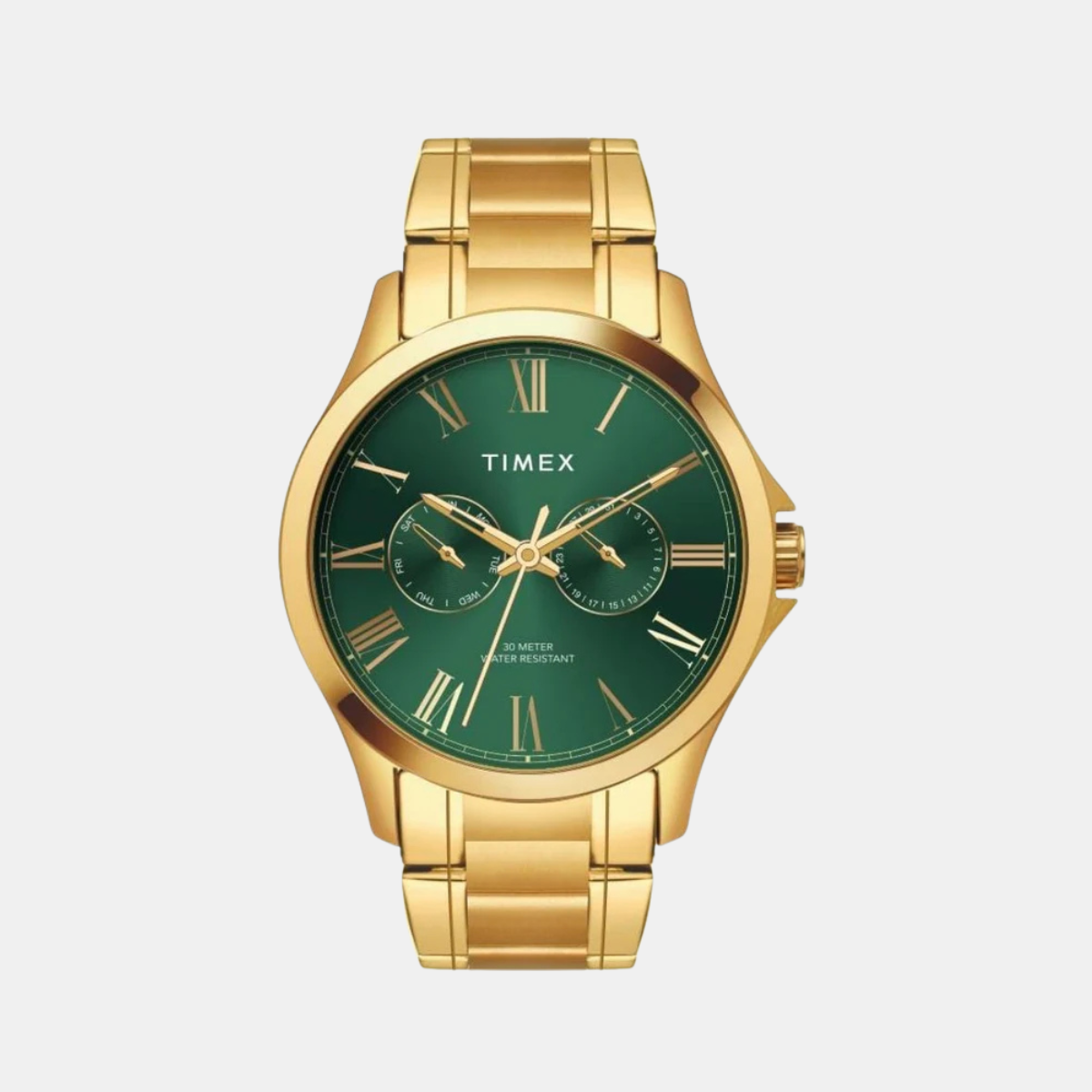 Timex Full Roman Green Dial Astrological Men's Watch - TW000X142 - KRISHNA WATCH COMPANY