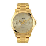 Timex Men Champagne Round Dial Analog Watch - TW000X143