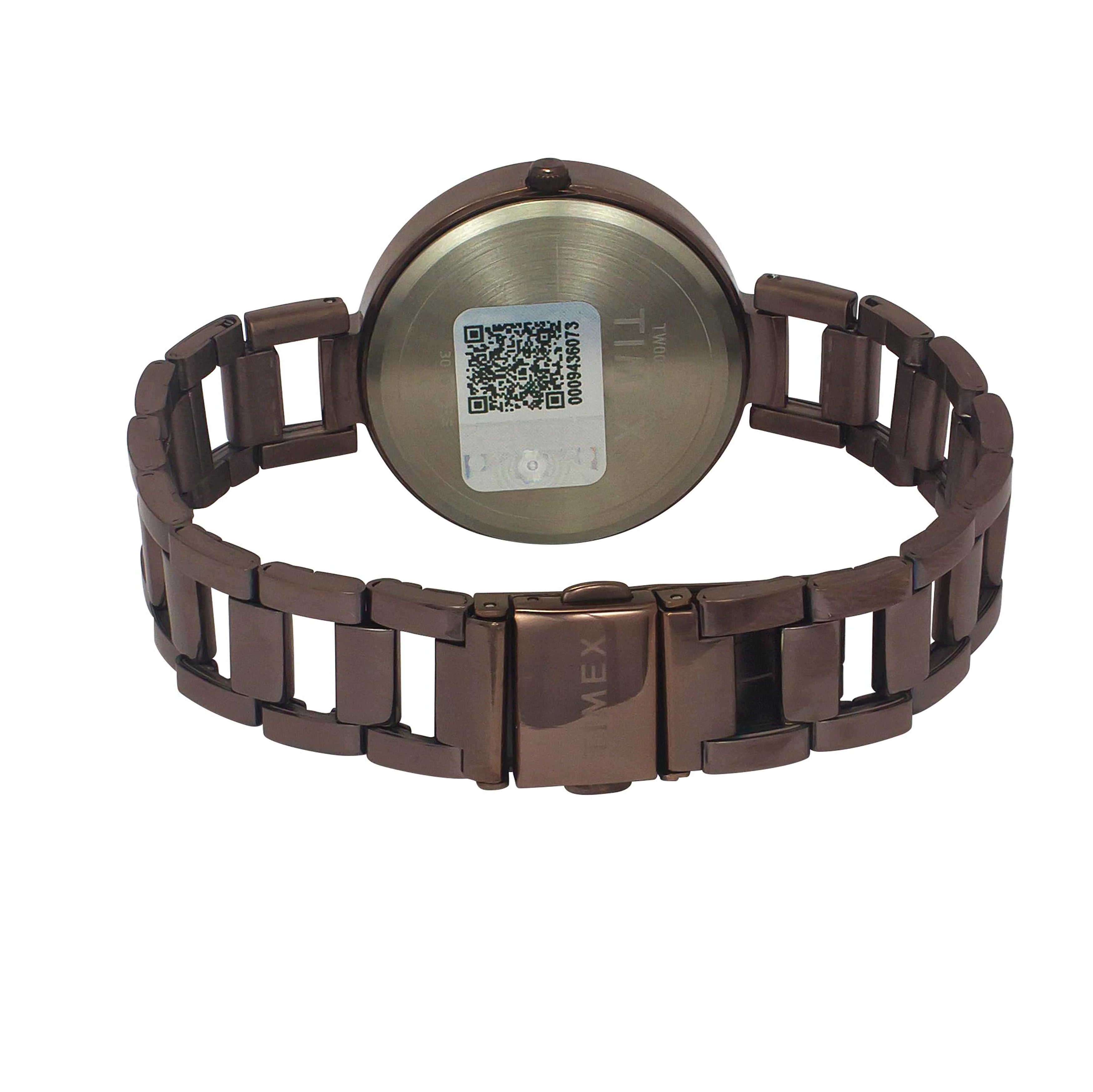 Timex Women Brown Round Dial Analog Watch - TW000X267 - KRISHNA WATCH COMPANY