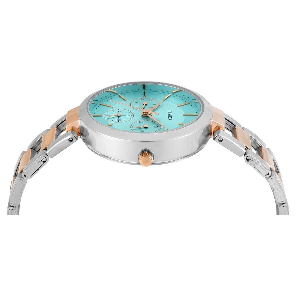TIMEX Women Blue Round Dial Analog Watch - TW000X269 - KRISHNA WATCH COMPANY
