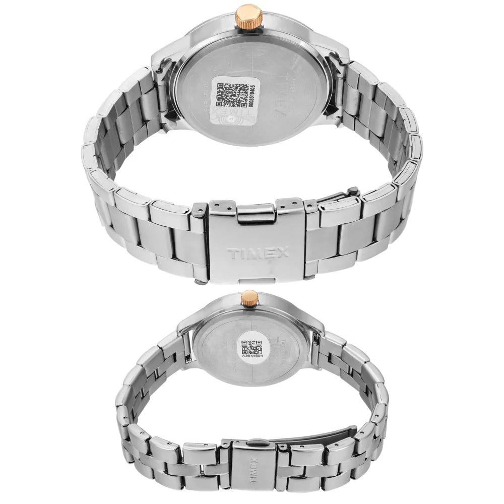 Timex Pairs Blue Round Multifunction Dial Watch- TW00PR305 - KRISHNA WATCH COMPANY