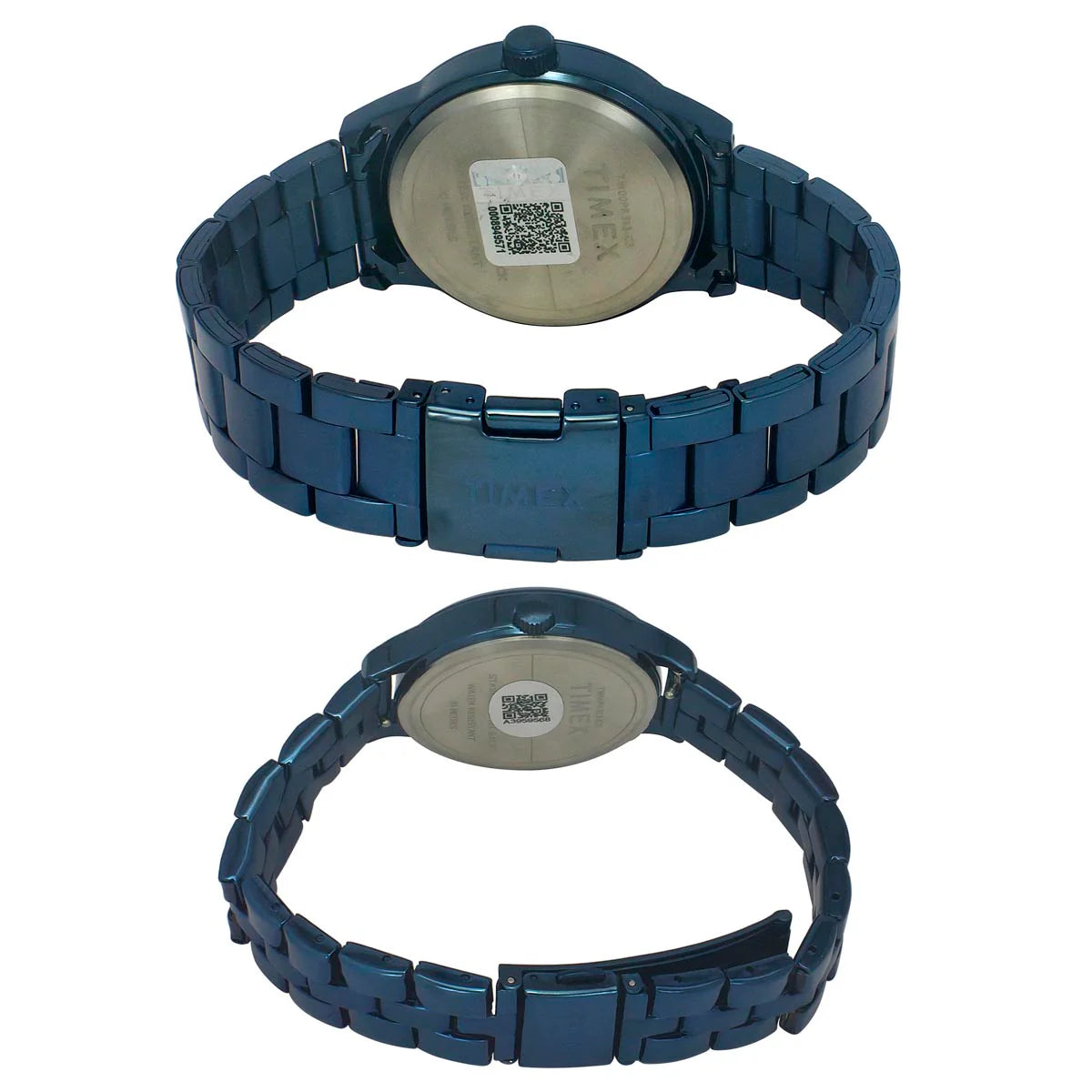 Timex Unisex Blue Round Dial Analog Pair Watches - TW00PR313 - KRISHNA WATCH COMPANY