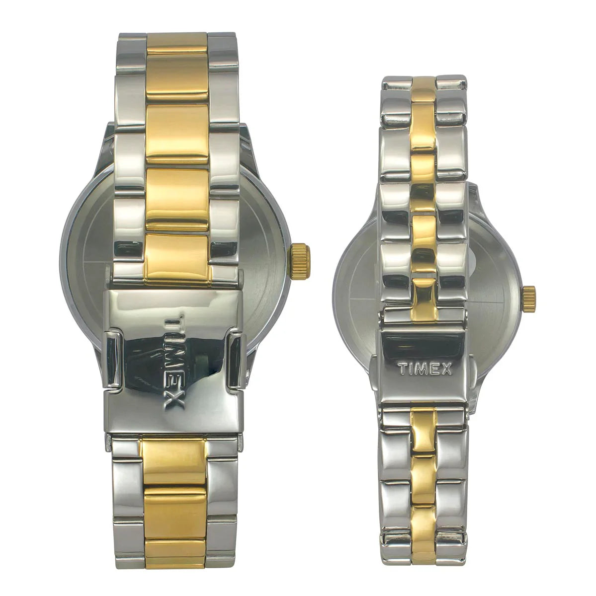 Timex Unisex Teal Round Dial Analog Pair Watches - TW00PR315 - KRISHNA WATCH COMPANY