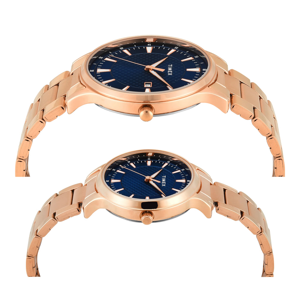 TIMEX Pairs Blue Round Dial Analog Watch - TW00PR322 - KRISHNA WATCH COMPANY