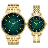 TIMEX Pairs Green Round Dial Analog Watch - TW00PR327
