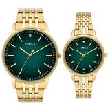 TIMEX Pairs Green Round Dial Analog Watch - TW00PR327