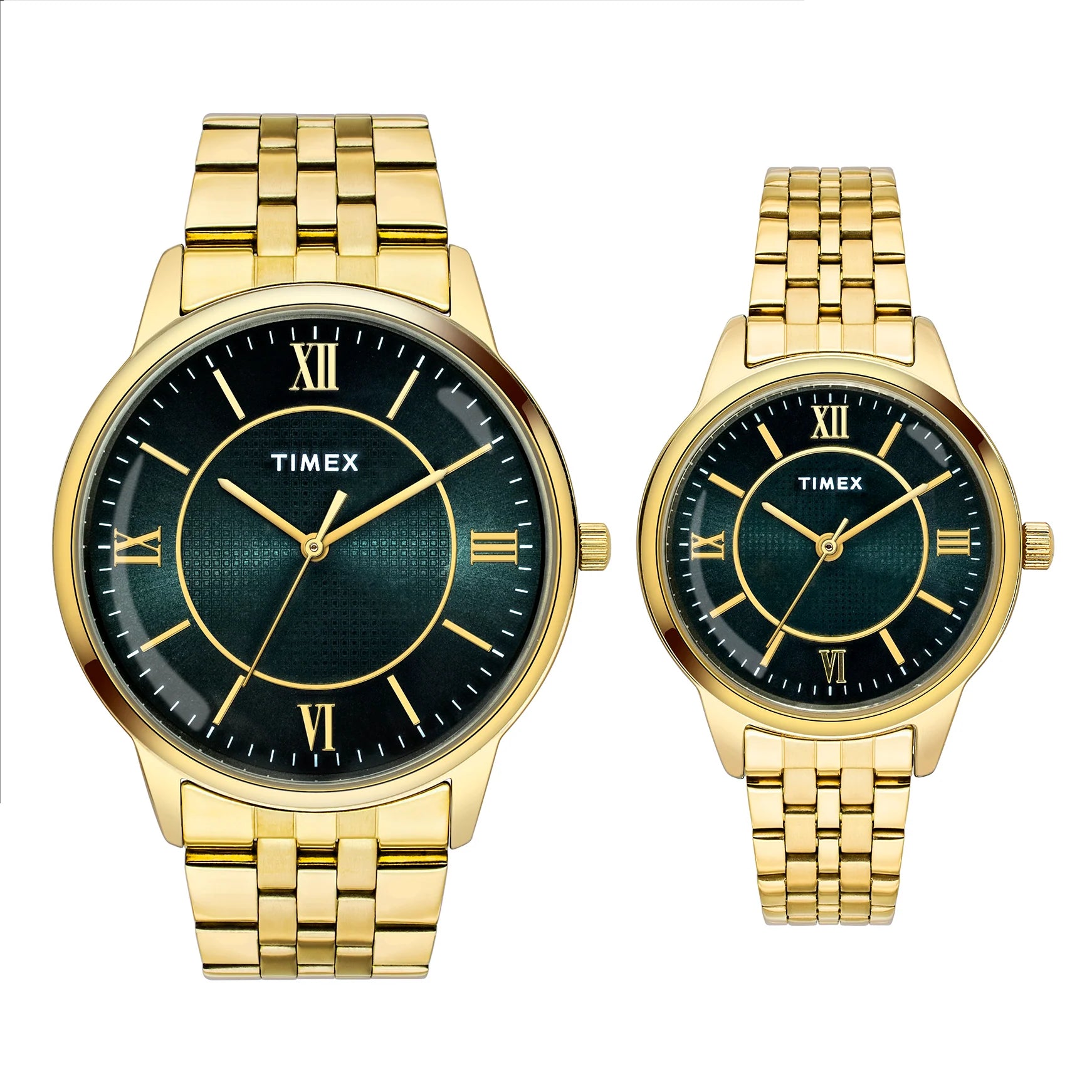 TIMEX Pairs Green Round Dial Analog Watch - TW00PR331 - KRISHNA WATCH COMPANY