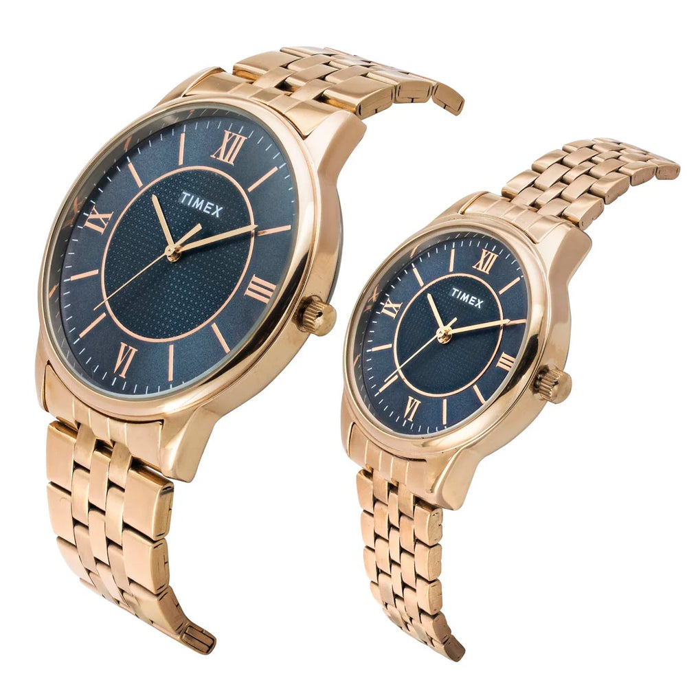 TIMEX Pairs Blue Round Dial Analog Watch - TW00PR332 - KRISHNA WATCH COMPANY
