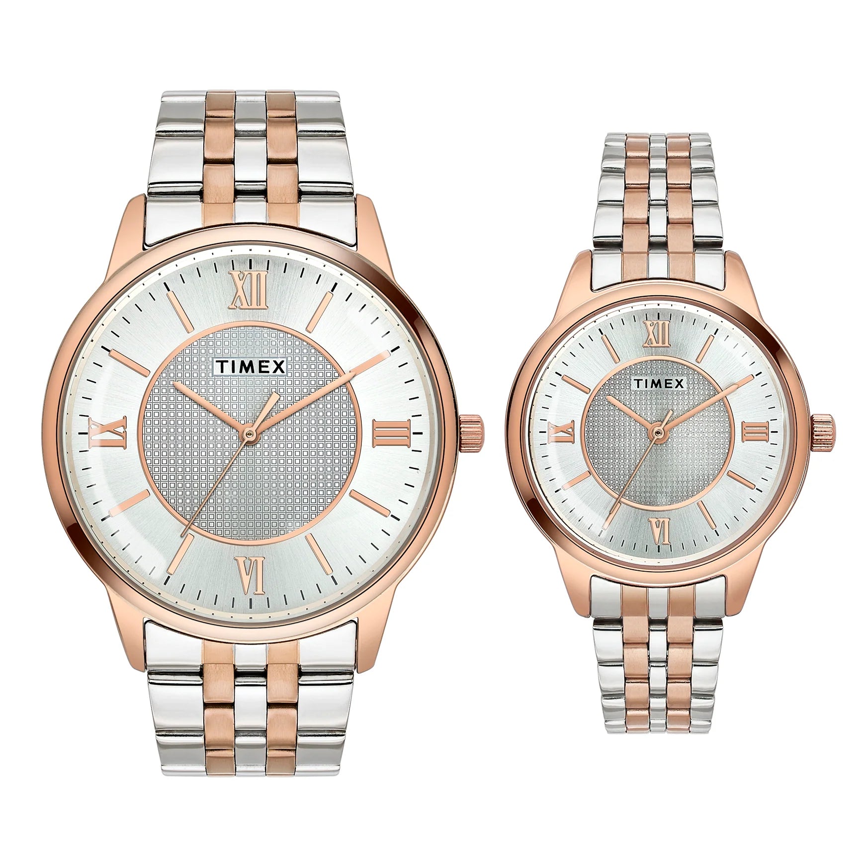 TIMEX Pairs Silver Round Dial Analog Watch - TW00PR334 - KRISHNA WATCH COMPANY