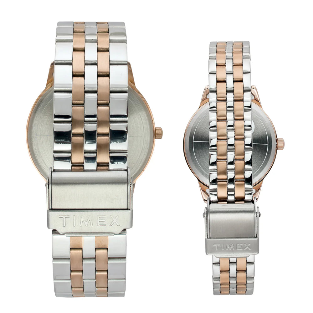 TIMEX Pairs Silver Round Dial Analog Watch - TW00PR334 - KRISHNA WATCH COMPANY