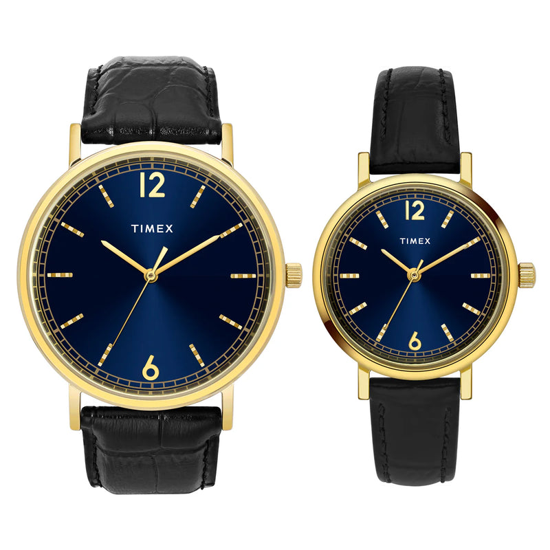 TIMEX Pairs Blue Round Dial Analog Watch - TW00PR335