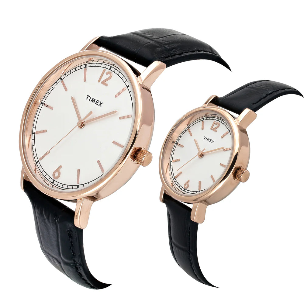 TIMEX Pairs White Round Dial Analog Watch - TW00PR336 - KRISHNA WATCH COMPANY