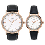 TIMEX Pairs White Round Dial Analog Watch - TW00PR336