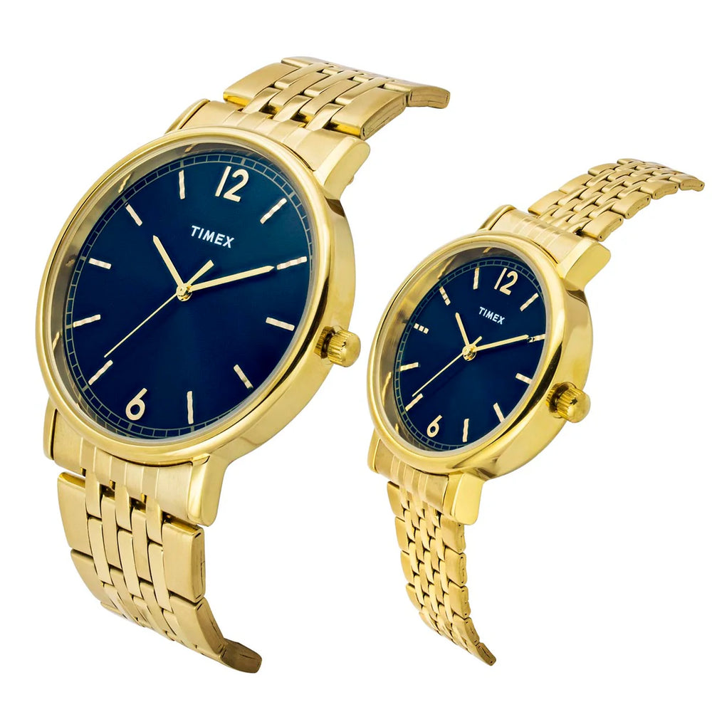 TIMEX Pairs Blue Round Dial Analog Watch - TW00PR337 - KRISHNA WATCH COMPANY