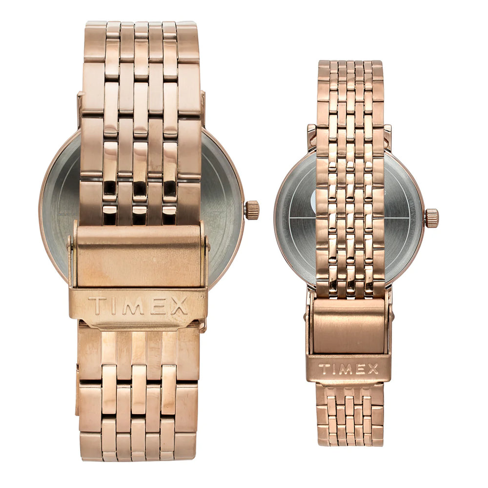 TIMEX Pairs Silver Round Dial Analog Watch - TW00PR338 - KRISHNA WATCH COMPANY