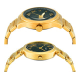 Timex Full Roman Green Dial Astrological Couple Watch TW00PR339