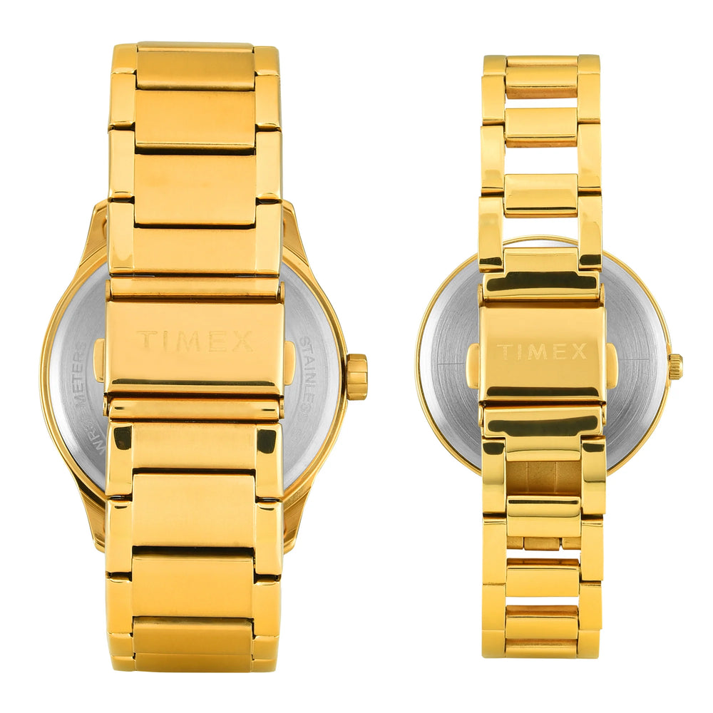 Timex Full Roman Green Dial Astrological Couple Watch - TW00PR339 - KRISHNA WATCH COMPANY
