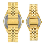 TIMEX Trendline Champagne Round Dial Analog Pair's Watch - TW00PR345