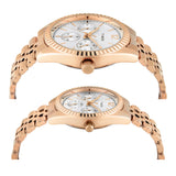 TIMEX Trendline Silver Round Dial Analog Pair's Watch - TW00PR346 - KRISHNA WATCH COMPANY