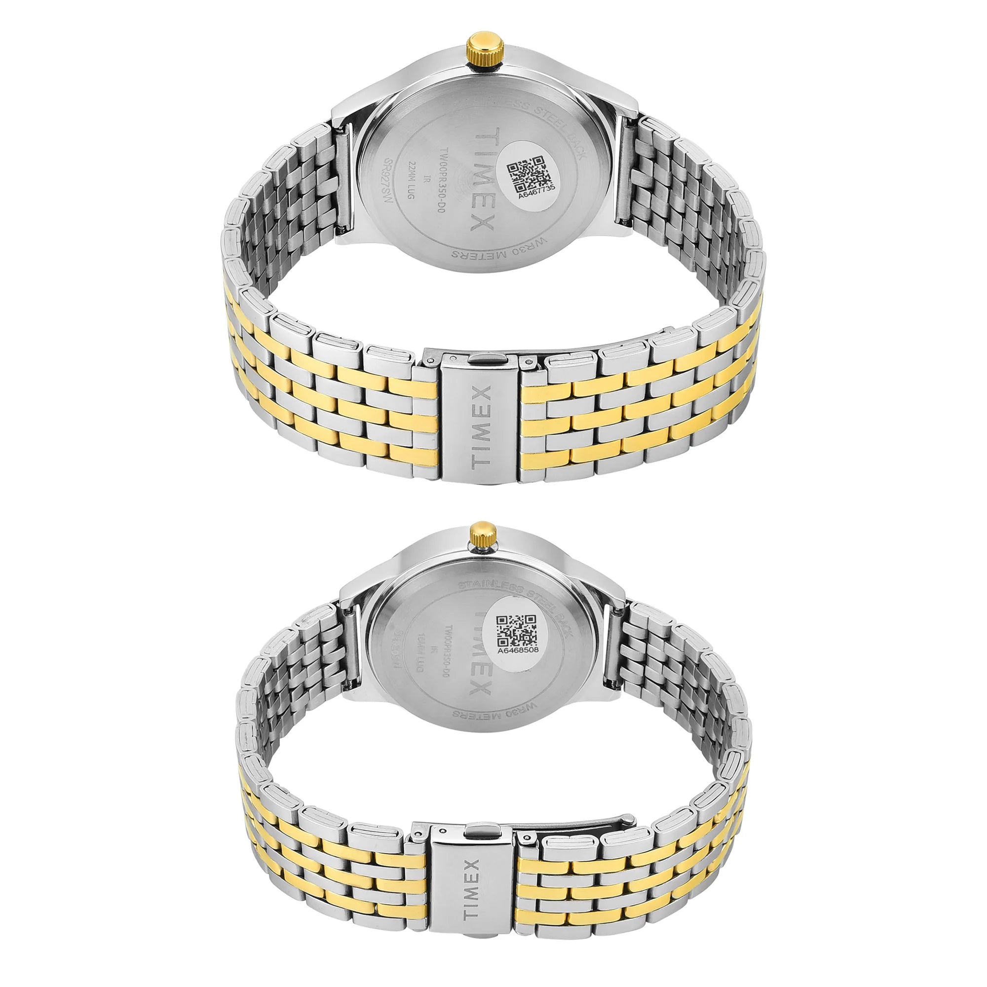 TIMEX Trendline Silver Round Dial Analog Pair's Watch - TW00PR350 - KRISHNA WATCH COMPANY