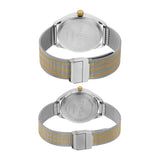 TIMEX Trendline Silver Round Dial Analog Pair's Watch - TW00PR352